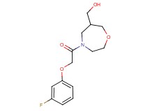 {4-[(3-fluorophenoxy)acetyl]-1,4-oxazepan-6-yl}methanol