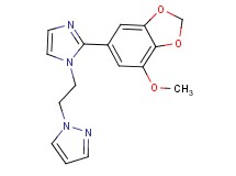 1-{2-[2-(7-methoxy-1,3-benzodioxol-5-yl)-1H-imidazol-1-yl]ethyl}-1H-pyrazole