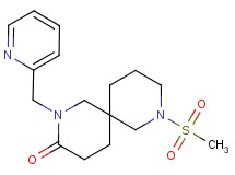 8-(methylsulfonyl)-2-(2-pyridinylmethyl)-2,8-diazaspiro[5.5]undecan-3-one