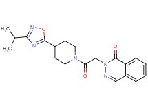 2-{2-[4-(3-isopropyl-1,2,4-oxadiazol-5-yl)piperidin-1-yl]-2-oxoethyl}phthalazin-1(2H)-one