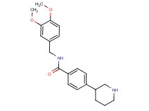 N-(3,4-dimethoxybenzyl)-4-piperidin-3-ylbenzamide