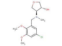 (3R*,4S*)-4-[(5-chloro-2,3-dimethoxybenzyl)(methyl)amino]tetrahydrofuran-3-ol
