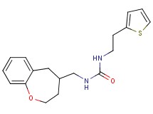 N-(2,3,4,5-tetrahydro-1-benzoxepin-4-ylmethyl)-N'-[2-(2-thienyl)ethyl]urea