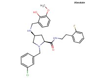 (4S)-1-(3-chlorobenzyl)-N-[2-(2-fluorophenyl)ethyl]-4-[(2-hydroxy-3-methoxybenzyl)amino]-L-prolinamide