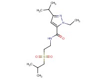 1-ethyl-N-[2-(isobutylsulfonyl)ethyl]-3-isopropyl-1H-pyrazole-5-carboxamide