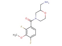 1-[4-(2,4-difluoro-3-methoxybenzoyl)morpholin-2-yl]methanamine