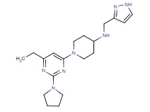 1-(6-ethyl-2-pyrrolidin-1-ylpyrimidin-4-yl)-N-(1H-pyrazol-3-ylmethyl)piperidin-4-amine