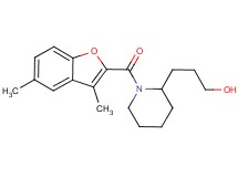 3-{1-[(3,5-dimethyl-1-benzofuran-2-yl)carbonyl]-2-piperidinyl}-1-propanol