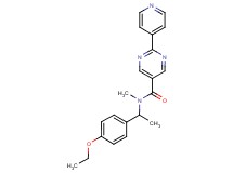 N-[1-(4-ethoxyphenyl)ethyl]-N-methyl-2-pyridin-4-ylpyrimidine-5-carboxamide