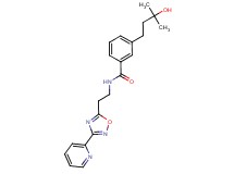 3-(3-hydroxy-3-methylbutyl)-N-{2-[3-(2-pyridinyl)-1,2,4-oxadiazol-5-yl]ethyl}benzamide