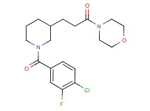 4-{3-[1-(4-chloro-3-fluorobenzoyl)-3-piperidinyl]propanoyl}morpholine