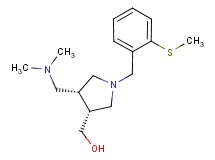 {(3R*,4R*)-4-[(dimethylamino)methyl]-1-[2-(methylthio)benzyl]pyrrolidin-3-yl}methanol