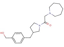 (4-{[1-(azepan-1-ylacetyl)pyrrolidin-3-yl]methyl}phenyl)methanol