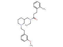 N-ethyl-N-({1-[2-(3-methoxyphenyl)ethyl]-3-piperidinyl}methyl)-3-(2-methylphenyl)propanamide