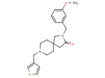 2-(3-methoxybenzyl)-8-(3-thienylmethyl)-2,8-diazaspiro[4.5]decan-3-one