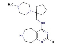 N-{[1-(4-methyl-1-piperazinyl)cyclopentyl]methyl}-6,7,8,9-tetrahydro-5H-pyrimido[4,5-d]azepin-4-amine dihydrochloride