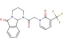 1-{[2-oxo-3-(trifluoromethyl)pyridin-1(2H)-yl]acetyl}-1,3,4,10b-tetrahydropyrimido[2,1-a]isoindol-6(2H)-one