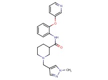 1-[(1-methyl-1H-pyrazol-4-yl)methyl]-N-[2-(3-pyridinyloxy)phenyl]-3-piperidinecarboxamide