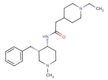 N-[(3S*,4R*)-3-benzyl-1-methyl-4-piperidinyl]-2-(1-ethyl-4-piperidinyl)acetamide