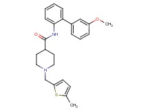 N-(3'-methoxy-2-biphenylyl)-1-[(5-methyl-2-thienyl)methyl]-4-piperidinecarboxamide