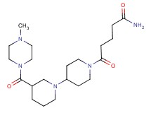 5-{3-[(4-methylpiperazin-1-yl)carbonyl]-1,4'-bipiperidin-1'-yl}-5-oxopentanamide
