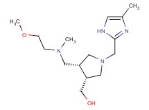 {(3R*,4R*)-4-{[(2-methoxyethyl)(methyl)amino]methyl}-1-[(4-methyl-1H-imidazol-2-yl)methyl]pyrrolidin-3-yl}methanol