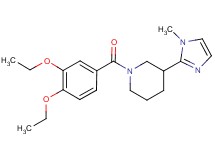 1-(3,4-diethoxybenzoyl)-3-(1-methyl-1H-imidazol-2-yl)piperidine