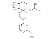 5-isobutyl-1'-[2-(methylthio)pyrimidin-4-yl]-1,5,6,7-tetrahydrospiro[imidazo[4,5-c]pyridine-4,4'-piperidine]