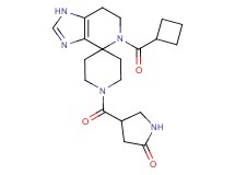 4-{[5-(cyclobutylcarbonyl)-1,5,6,7-tetrahydro-1'H-spiro[imidazo[4,5-c]pyridine-4,4'-piperidin]-1'-yl]carbonyl}pyrrolidin-2-one