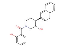 (3S*,4S*)-1-(2-hydroxybenzoyl)-4-(2-naphthyl)piperidin-3-ol