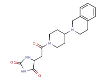 5-{2-[4-(3,4-dihydro-2(1H)-isoquinolinyl)-1-piperidinyl]-2-oxoethyl}-2,4-imidazolidinedione