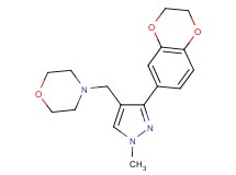 4-{[3-(2,3-dihydro-1,4-benzodioxin-6-yl)-1-methyl-1H-pyrazol-4-yl]methyl}morpholine