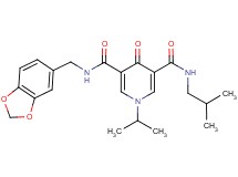 N-(1,3-benzodioxol-5-ylmethyl)-N'-isobutyl-1-isopropyl-4-oxo-1,4-dihydro-3,5-pyridinedicarboxamide