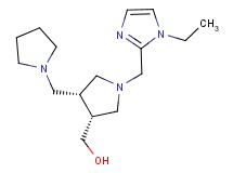 [(3R*,4R*)-1-[(1-ethyl-1H-imidazol-2-yl)methyl]-4-(pyrrolidin-1-ylmethyl)pyrrolidin-3-yl]methanol