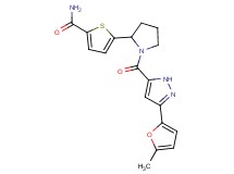 5-(1-{[3-(5-methyl-2-furyl)-1H-pyrazol-5-yl]carbonyl}-2-pyrrolidinyl)-2-thiophenecarboxamide