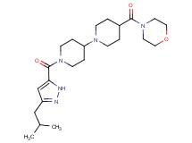 1'-[(3-isobutyl-1H-pyrazol-5-yl)carbonyl]-4-(4-morpholinylcarbonyl)-1,4'-bipiperidine