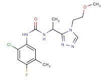N-(2-chloro-4-fluoro-5-methylphenyl)-N'-{1-[4-(2-methoxyethyl)-4H-1,2,4-triazol-3-yl]ethyl}urea