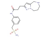 N-{3-[(aminosulfonyl)methyl]phenyl}-3-(5,6,7,8-tetrahydro-4H-pyrazolo[1,5-a][1,4]diazepin-2-yl)propanamide hydrochloride