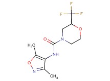 N-(3,5-dimethylisoxazol-4-yl)-2-(trifluoromethyl)morpholine-4-carboxamide