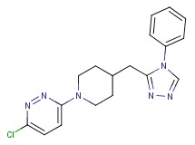3-chloro-6-{4-[(4-phenyl-4H-1,2,4-triazol-3-yl)methyl]piperidin-1-yl}pyridazine
