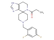 1'-(2,4-difluorobenzyl)-5-propionyl-1,5,6,7-tetrahydrospiro[imidazo[4,5-c]pyridine-4,4'-piperidine]