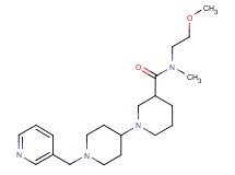 N-(2-methoxyethyl)-N-methyl-1'-(pyridin-3-ylmethyl)-1,4'-bipiperidine-3-carboxamide