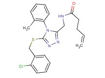 N-{[5-[(2-chlorobenzyl)thio]-4-(2-methylphenyl)-4H-1,2,4-triazol-3-yl]methyl}-4-pentenamide