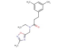3-(3,5-dimethylphenyl)-N-ethyl-N-[(3-methyl-1,2,4-oxadiazol-5-yl)methyl]propanamide