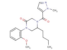 5-butyl-1-(2-methoxyphenyl)-4-[(1-methyl-1H-pyrazol-5-yl)carbonyl]-2-piperazinone