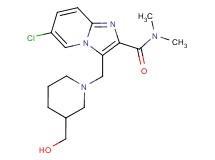 6-chloro-3-{[3-(hydroxymethyl)piperidin-1-yl]methyl}-N,N-dimethylimidazo[1,2-a]pyridine-2-carboxamide