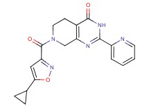 7-[(5-cyclopropylisoxazol-3-yl)carbonyl]-2-pyridin-2-yl-5,6,7,8-tetrahydropyrido[3,4-d]pyrimidin-4(3H)-one