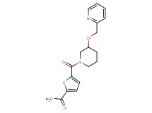 1-(5-{[3-(2-pyridinylmethoxy)-1-piperidinyl]carbonyl}-2-thienyl)ethanone