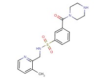 N-[(3-methylpyridin-2-yl)methyl]-3-(piperazin-1-ylcarbonyl)benzenesulfonamide