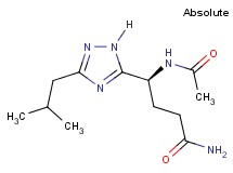 (4S)-4-(acetylamino)-4-(3-isobutyl-1H-1,2,4-triazol-5-yl)butanamide